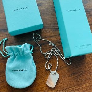 AUTHENTIC Tiffany & Co. 1837 Dog Tag Necklace